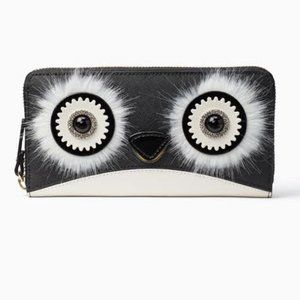 Kate Spade Dashing Beauty Penguin Lacey Zip Around Wallet PWRU7009
